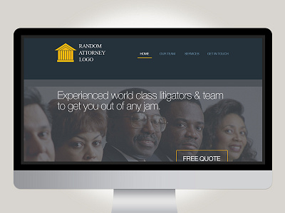 Attorney Site Progress clean design enzudesign modern web