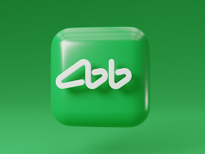 Banking app icon 3d akbars blender kazan