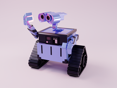 Wall-E 3d blender illustration pixar robot