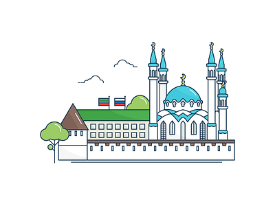 Kazan city iconaday kazan mosque russia tatarstan