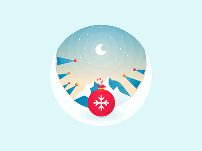 Your gifts are already prepared! christmas everyday icon new snow trees winter year