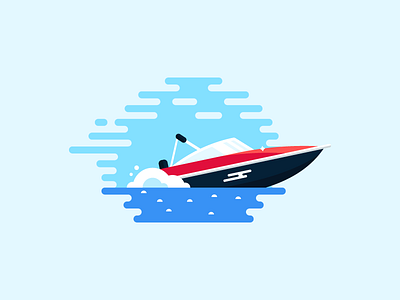 Boat № 2 everyday icon sea summer