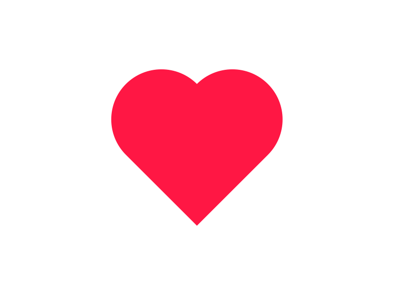 Heartbeat everyday heart icon