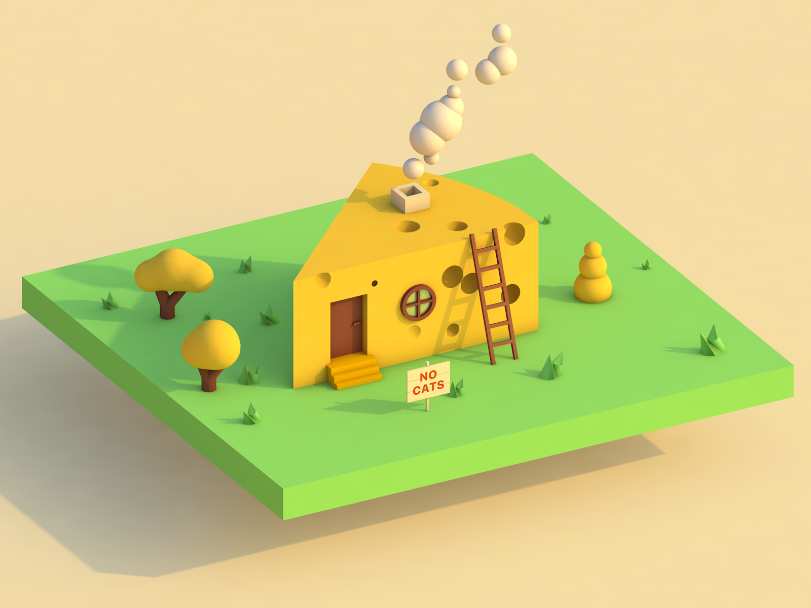 Cheese house by Almaz Otto on Dribbble