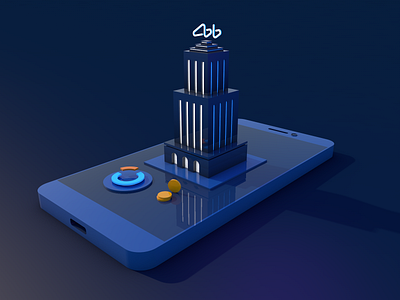 Bank app 3d app bank