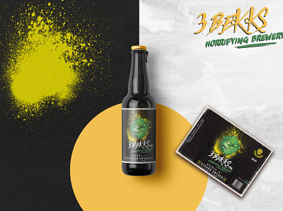 3Bekks Horrifying Brewery beer bottle branding can design drink drinks ecommerce energy energy logo packaging photoshop product psd soda