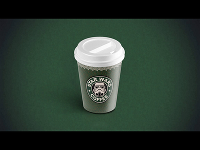 Star Wars Coffee Animation animation banner beans branding coffee display ecommerce logo packaging product starbucks starwars