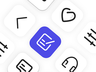 Functional icons / Linear / Breakpoints / Rounded corners / One icon ui vector