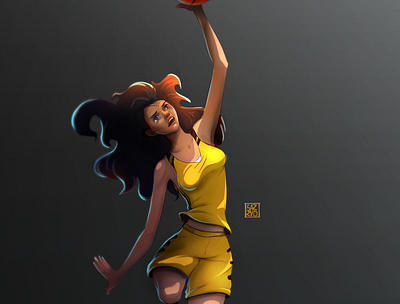 basketball player aceman animation concept art design illustration illustrations sazzadmajumder