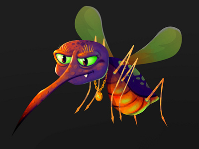 mosquito leader aceman animation concept art design illustration illustrations sazzadmajumder