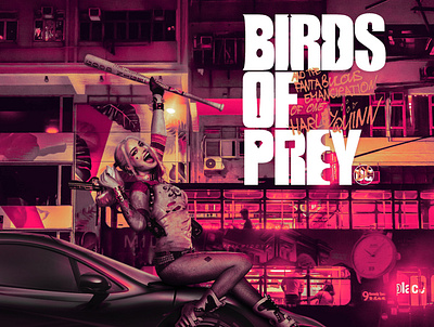 BIRDS OF PREY, Harley Quinn art astronaut bird birdsofprey colour crazybitch deadshot design digitalart everyday filmposter illustration love movieposter newyork of photography photoshop poster prey