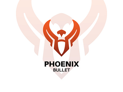 Phoenix Bullet branding icon illustration logo minimal vector