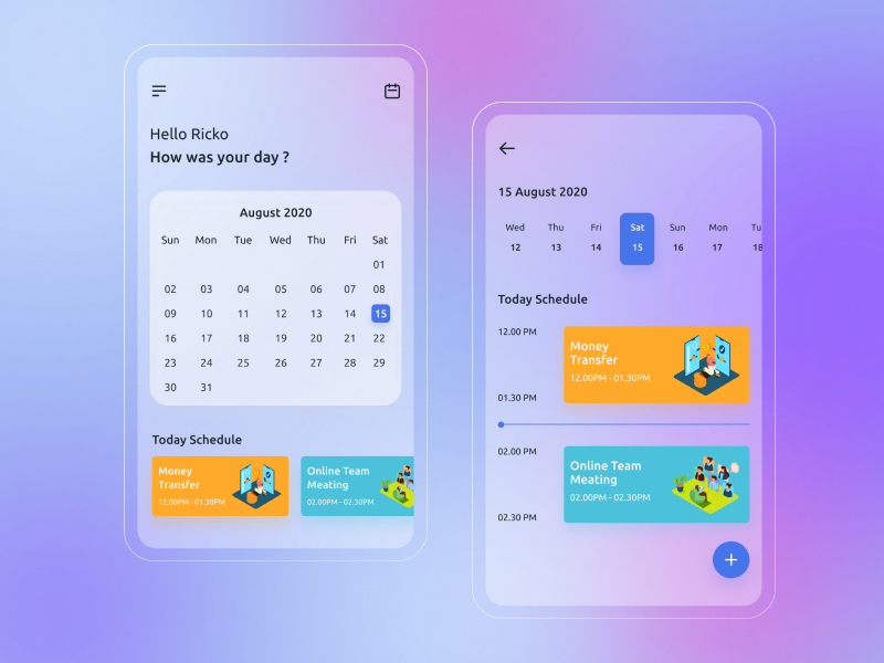 Smart Calendar App by Juan Enrico on Dribbble