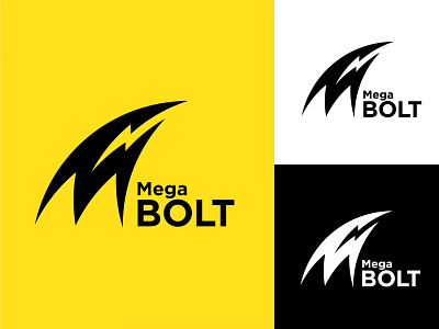 Mega BOLT - logo design brand brand design brand identity branding branding concept design graphic design icon illustration illustrator logo logo design typography vector
