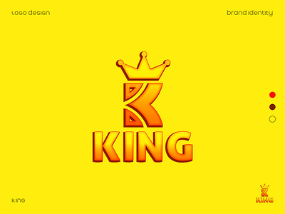 KING logo design brand identity branding branding identity creative crown logo illustration k logo king logo letter k logo logo design logo mark logotype mark vector
