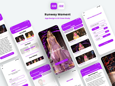 Runway Moment App UI UX design