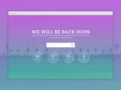 Coming Soon Website Template - Freebie coming soon free freebie html5 psd under construction