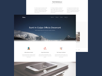 Sublime Website Template - Freebie