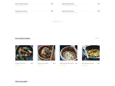 Resto Restaurant Home Page - Freebie by pixel hint on Dribbble