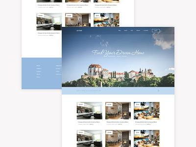 Free Responsive HTML5/CSS3 Real Estate Home Page Template blue css3 free freebie hero html5 psd real estate responsive template