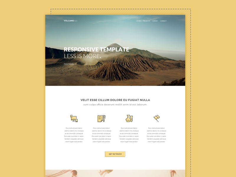 FREE HTML5 Zurb Foundation Template by pixel hint on Dribbble