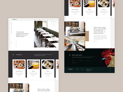 Restaurant Homepage Concept