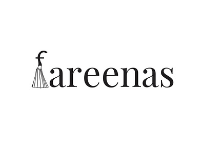 Fareenas boutique logo branding clothing brand design illustration logo minimal typography vector