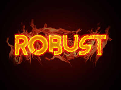 Robust branding fire fireart flame logo flames glow logodesign robust typography art yellow logo