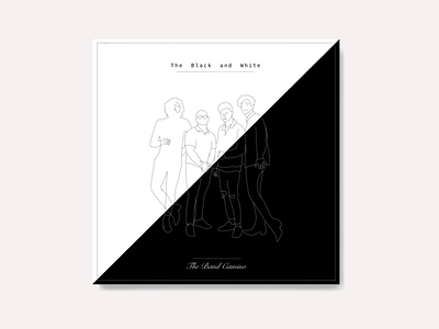 The Band Camino - The Black and White album blackandwhite design illustration minimalist