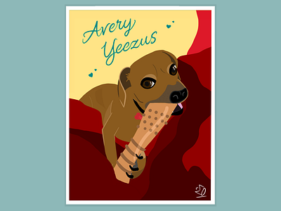 Avery art digital dog flat fun procreate