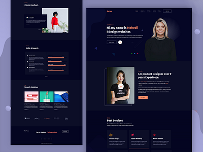 Creative Personal Portfolio Web Landing Page