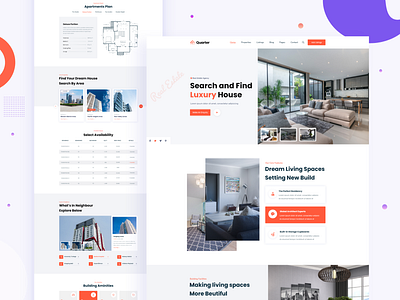 Quarter Real Estate Landing Page