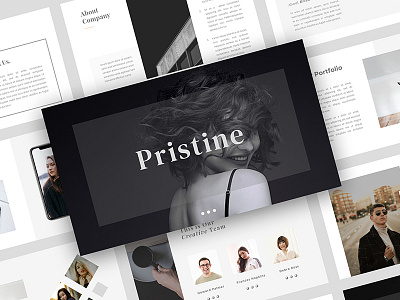 PRISTINE - Creative & Business PowerPoint Template powerpoint