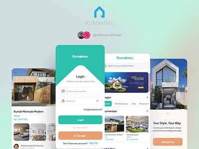 Rumahmu Ecomerce App architecture branding ecommerce app splashscreen ui