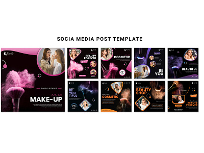 SOCIAL MEDIA POST TEMPLATE clean design modern new social media design