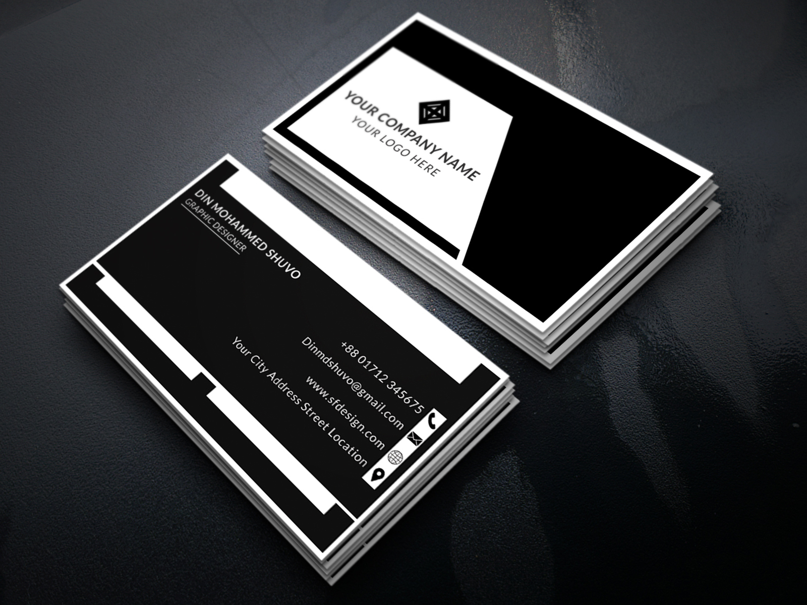 Business card by Shuvo on Dribbble