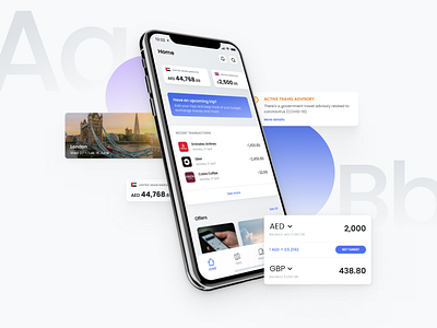 Roam - Travel spending for a cashless society currency digital wallet fintech mobile travel ui ux