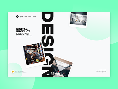 Portfolio Concept - 2020 design exploration personal portfolio ui visual
