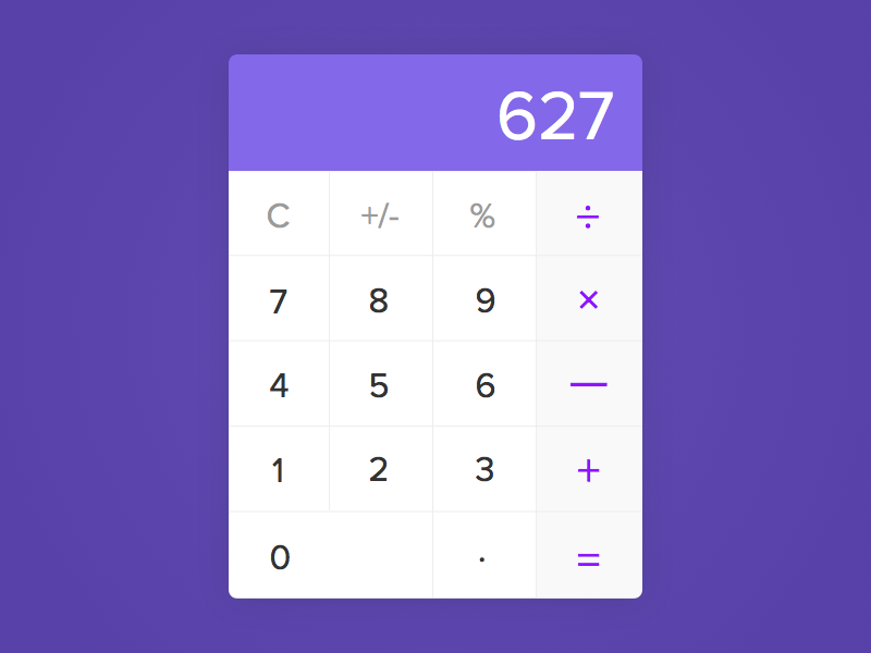 Generic Calculator - Day #004 buttons clean calculator 004 dailyui ui ux visual interface