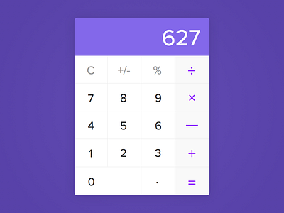 Generic Calculator - Day #004 004 buttons calculator clean dailyui interface ui ux visual