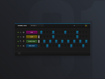 001 - Channel Rack channel rack dailyui design exploration interface music ui visual