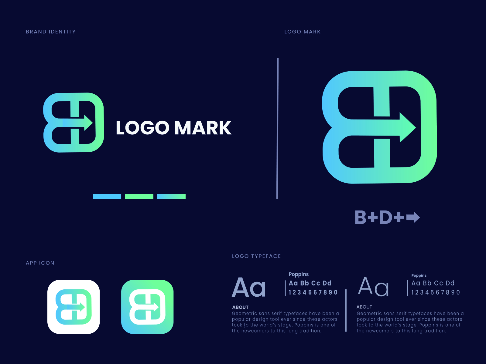 Monogram BD Logo Design Graphic by Greenlines Studios · Creative Fabrica