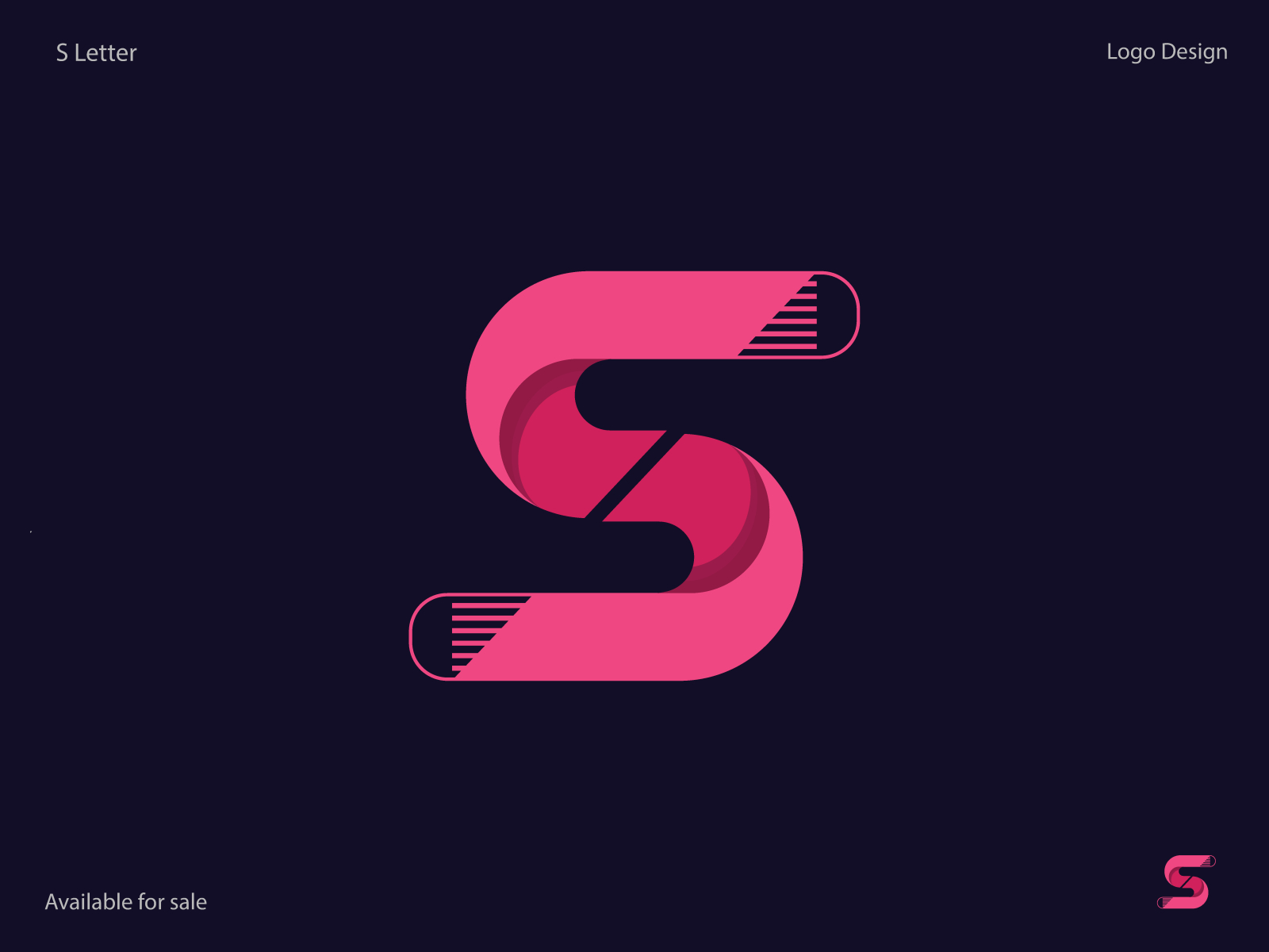 S Modern Initial Letter Logo Design Concept Unused By Shihab Logo
