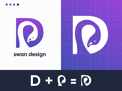 swan logo design agency app logo brand brand design branding branding design branding identity concept design gradient icon icon design letter d logo logotype minimal minimalist logo swan swan logo symbol