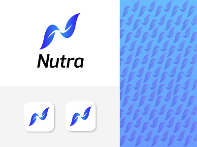 Nutra health supplement company logo design