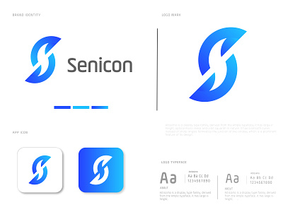 Senicon logo design ( Letter S logo) abstract agancy app logo brand brand design brand identity branding company concept corporate designs letter s logo design logo trends 2020 logodesign logos logotypes minimalistic modern network