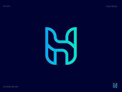 H Letter mark blue brand mark branding crative design gradient icon illustration letter h letter logo logo logo design mark minimal modern modern logo monogram typography vector web