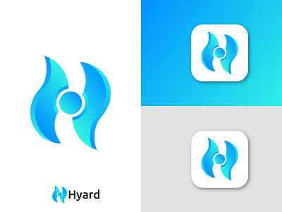 Hyard logo Design (Unused) 2d 3d abstract logo agency logo app logo brand design brand identity branding agency branding design gradient logo icon illustrator letter h lettermark logo logo and branding logo design logo designer logo trends 2021 modern logo