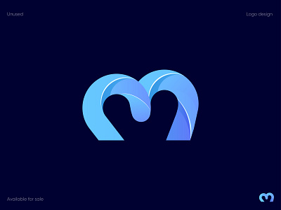 M - Letter logo abstract brand brand design branding crative design gradient icon illustraion letter letter logo letter m lettermark logo logo design logo mark logotype modern monogram symbol