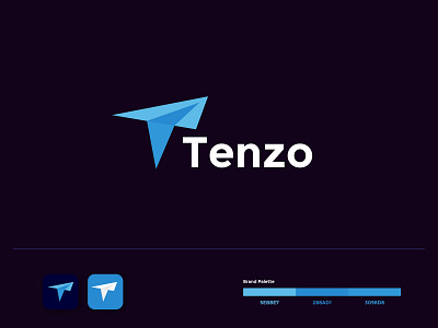 Tenzo - Logo Design 3d abstract app logo brand branding creative designer digital agency logo letter lettering logo logo design logo design branding logo design services logo mark logotype minimalist logo modern symbol technology